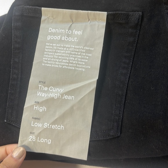 NWT Everlane The Curvy Way High Jean in coal - Picture 8 of 9